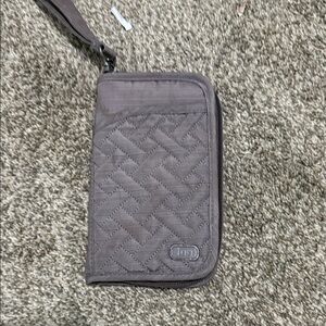 Lug Quilted Gray Wallet